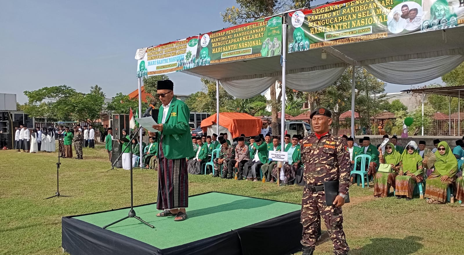 Peringatan Hari Santri Nasional 2025, MWC NU Driyorejo Gelar Upacara Bersama Lembaga, Banom, dan Warga Nahdliyin