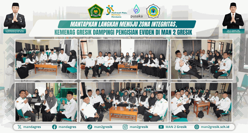 Mantapkan Langkah Menuju Zona Integritas, Pendampingan dan Pengisian Eviden Digelar Bersama Kemenag Gresik