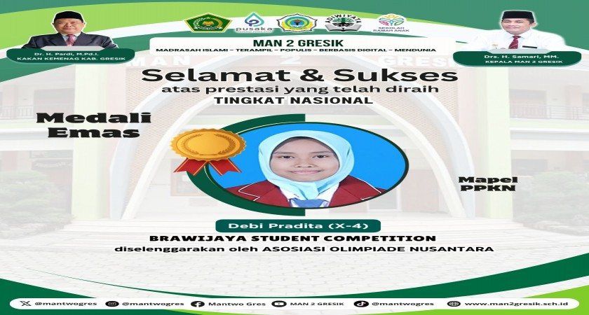 Debi Pradita Raih Medali Emas dalam Brawijaya Student Competition 2025