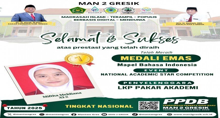 Miftha Meldiana Raih Medali Emas dalam National Academic Star Competition 2025