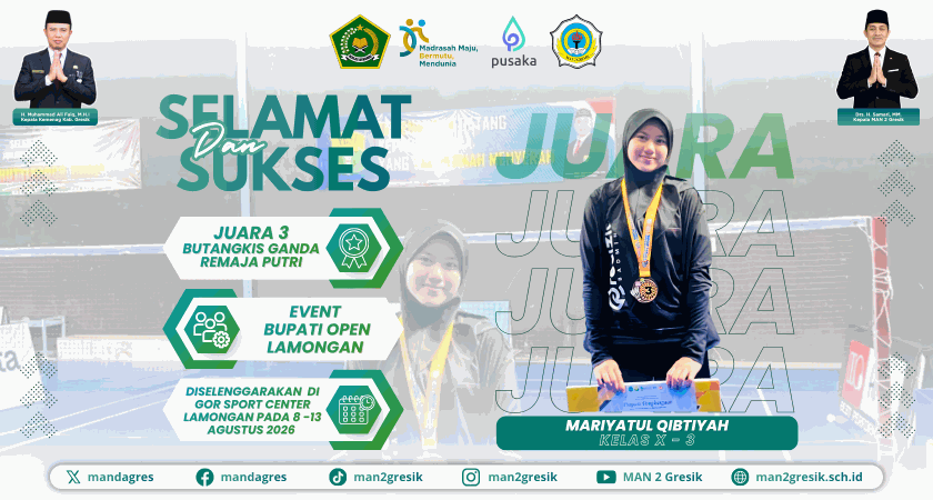 Tampil Solid di GOR Sport Center, Mariyatul Qibtiyah Raih Podium 3 Ganda Remaja Putri