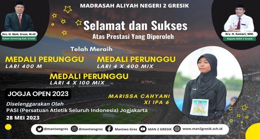 MARISA CAHYANI RAIH TIGA PERUNGGU PADA JOGJA OPEN 2023 DI YOGYAKARTA
