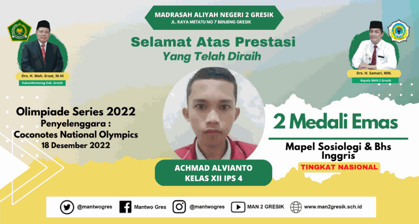 ACHMAD ALVIANTO BUKTIKAN KEMAMPUAN PADA AJANG OLIMPIADE SERIES 2022