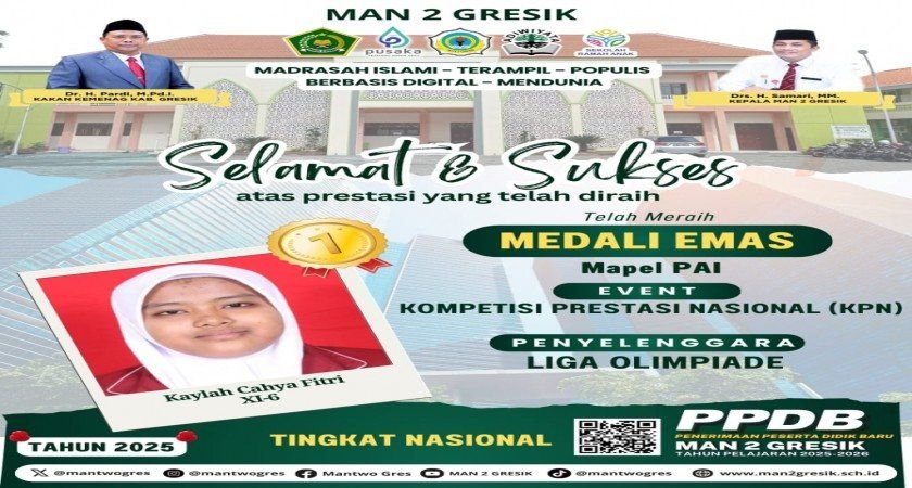 Kaylah Cahya Fitri Raih Medali Emas di Kompetisi Prestasi Nasional 2024