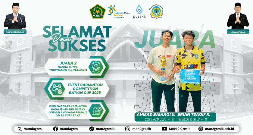 Double Podium lagi! Duet Maut Brian Tsaqif & Ahmad Baihaqi Amankan Juara 2 Badminton Bation Cup 2026 UNESA!