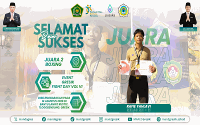 Tarung Sengit di Banyu Langit Rustic, Rafie Fahlavi Raih Perak Boxing Gresik Fight Day Vol VI