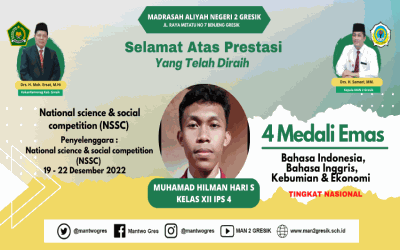 INI DIAH, MUHAMMAD HILMAN PERAIH EMPAT MEDALI EMAS NATIONAL SCIENCE AND SOCIAL COMPETITION
