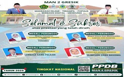 Siswa MAN 2 Gresik Raih Medali Perunggu di Ajang Nasional
