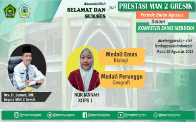 NUR JANNAH SUKSES SABET DUA MEDALI PADA KOMPETISI SAINS MADRASAH