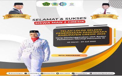 NIYA ANGGRAINI, SISWI ASAL MAN 2 GRESIK LOLOS SELEKSI PASKIBRAKA KABUPATEN GRESIK TAHUN 2025