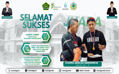 Unjuk Ketangguhan di Arena MMA, Siswa MAN 2 Gresik Sabet Podium 3 Piala Wali Kota Madiun!