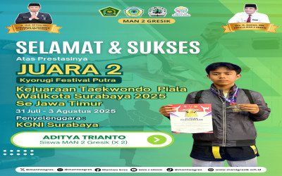 Aditya Trianto Raih Juara 2 Kyorugi Festival Putra di Kejuaraan Taekwondo Piala Walikota