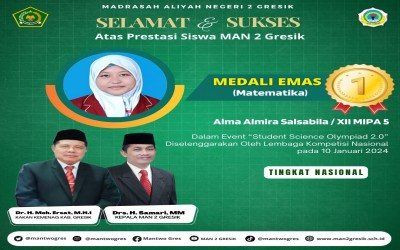Prestasi Cemerlang: Alma Almira Salsabillah Raih Medali Emas dalam Student Science Olympiad 2.0