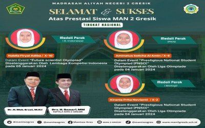 Prestasi Luar Biasa MAN 2 Gresik: Berjaya di Future Scientist Olympiad dan Prestigious National Student Olympiad
