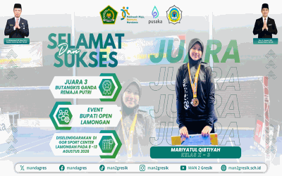 Tampil Solid di GOR Sport Center, Mariyatul Qibtiyah Raih Podium 3 Ganda Remaja Putri