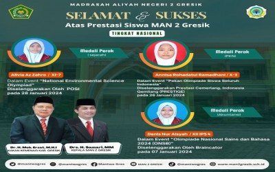 Prestasi Siswa MAN 2 Gresik di Berbagai Kompetisi Nasional