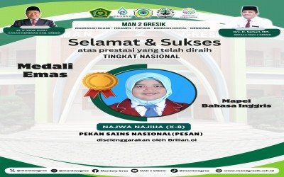 Najwa Najiha Sabet Medali Emas di Ajang Pekan Sains Nasional (PESAN) 2025