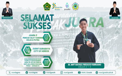Miftakhul Firdaus Raih Podium 3 Pencak Silat Tanding Kelas D Putra ajang Surabaya City of Heroes 2026