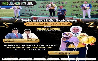 Aris Nurainiyah, Siswa MAN 2 Gresik Raih Medali Emas pada Ajang PORPROV Jatim IX 2025