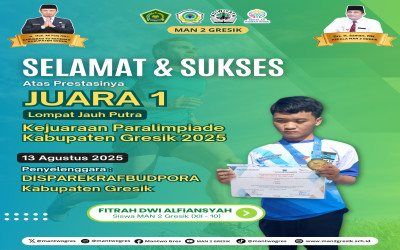 Fitrah Dwi Alfiansyah Raih Juara 1 Lompat Jauh Putra di Kejuaraan Paralimpiade Kabupaten Gresik 2025