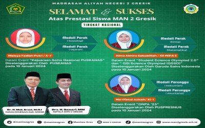 Prestasi Gemilang Siswa MAN 2 Gresik di Ajang Kompetisi Nasional