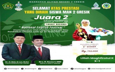 Brilliant ! Lillah Kembali Meraih Juara 2 Lomba Storytelling di UNISMA MALANG