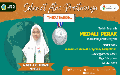 ISTIMEWA, AURELIA KHAERANI KEMBALI MENOREHKAN PRESTASI DALAM AJANG OLIMPIADE GEOGRAFI NASIONAL