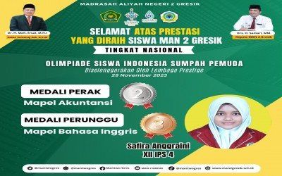 Safira Anggraini dari MAN 2 Gresik Raih Prestasi Gemilang dalam Olimpiade Siswa Indonesia Sumpah Pemuda