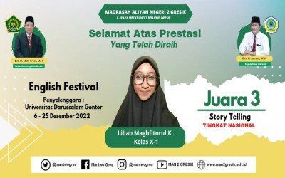 LILLAH MAGHFIROTUL KARIMAH SABET JUARA 3 STORY TELLING NASIONAL