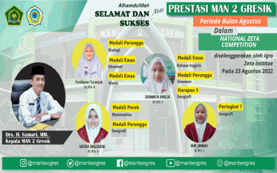 EMPAT SISWI MAN 2 GRESIK HARUMKAN ALMAMATER MADRASAH PADA NASTIONAL ZETA COMPETITION