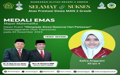 Safira Anggraini Raih Medali Emas dalam Olimpiade Siswa Nasional Hari Pahlawan 2023