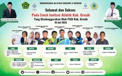 Para Pahlawan Atletik MAN 2 Gresik: 11 Anak Mengukir Sejarah dengan Prestasi Gemilang di Invitasi Atletik Antar KU Seri III Tahun 2023