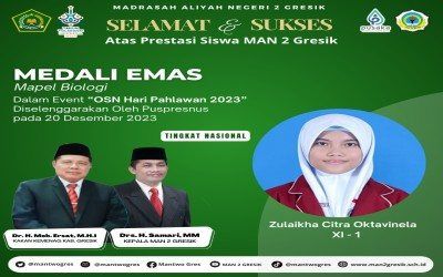 Zulaikha Citra Oktavinela Sabet Medali Emas dalam OSN Hari Pahlawan 2023