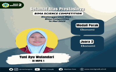 PELAJAR ASAL MAN 2 GRESIK RAIH PRESTASI PADA BIMA SCIENCE COMPETITION