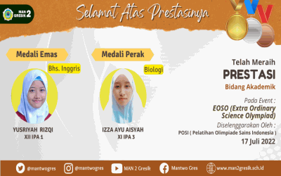 DUA PELAJAR MAN 2 GRESIK HARUMKAN ALMAMATER PADA EOSO 2022