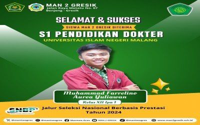 Prestasi Gemilang: M. Farrelino Aurea Yuliawan Lolos SNBP 2024 Jurusan Pendidikan Dokter di UIN Malang