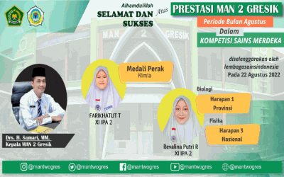 DUA SISWI MAN 2 GRESIK RAIH JUARA PADA KOMPETISI SAINS MERDEKA