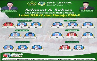 Prestasi Memukau: Siswa MAN 2 Gresik Lolos ke OSN Provinsi Setelah Berhasil di OSN-K