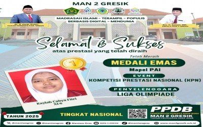Kaylah Cahya Fitri Raih Medali Emas di Kompetisi Prestasi Nasional 2024