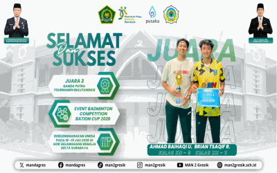 Double Podium lagi! Duet Maut Brian Tsaqif & Ahmad Baihaqi Amankan Juara 2 Badminton Bation Cup 2026 UNESA!