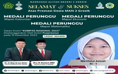 Prestasi Memukau Ma'rifatul Azizah dari MAN 2 Gresik di KOMPAS NASIONAL 2023
