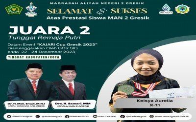 Keisya Aurelia dari MAN 2 Gresik Meraih Juara 2 dalam KAJARI Cup 2023