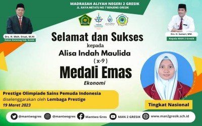 ALISA MEMBUAT BANGGA DENGAN RAIH MEDALI EMAS OLIMPIADE EKONOMI