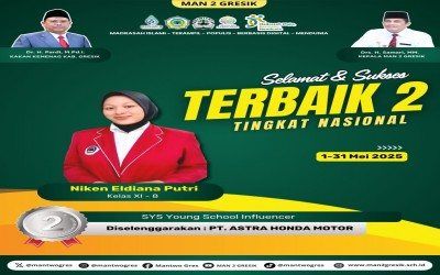 Niken Eldiana Putri Sabet Predikat Terbaik 2 dalam SYS Young School Influencer 2025
